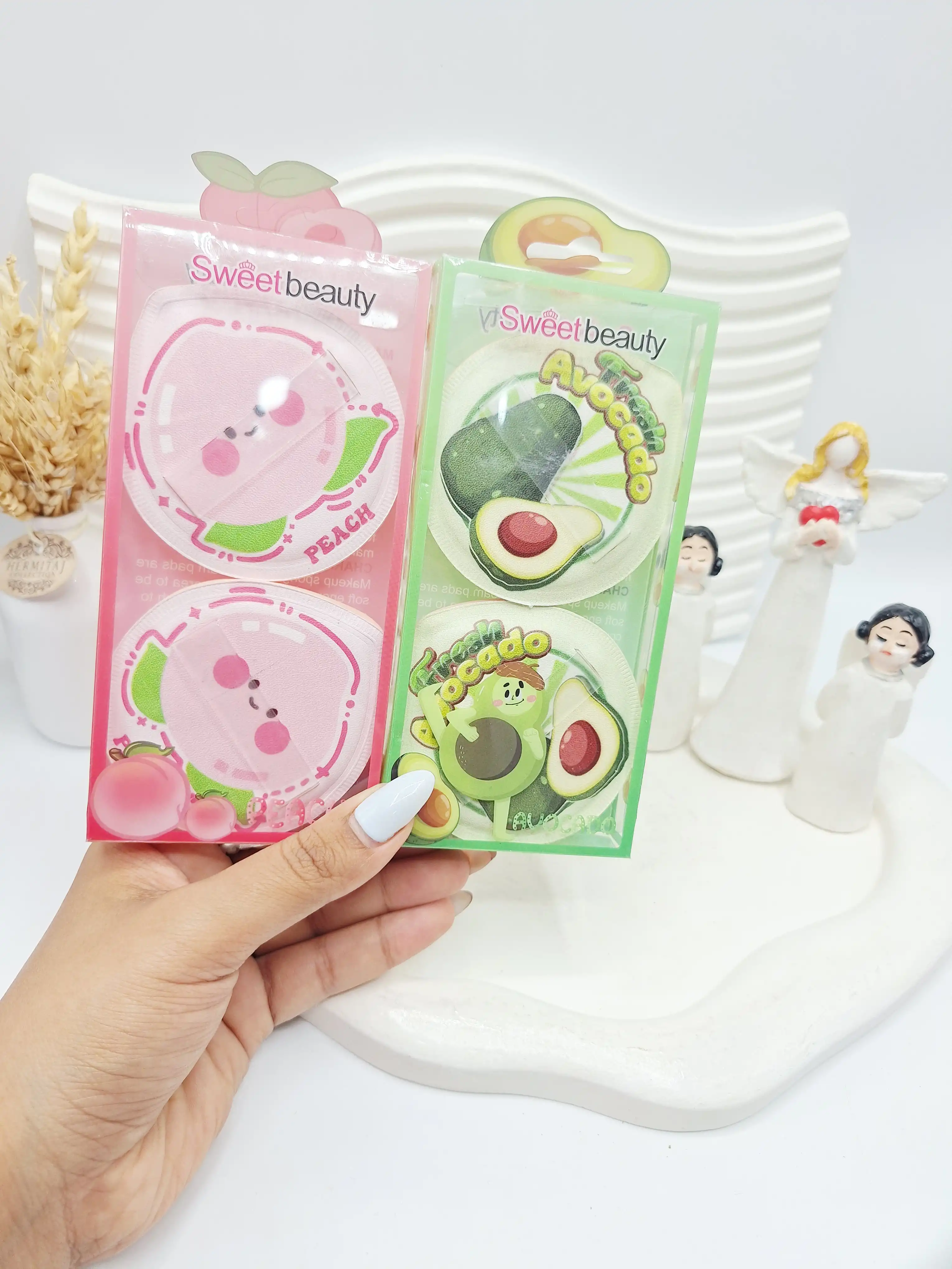 پد 2 تایی پودر فیکس و پنکک میوه ای سایز بزرگ کد 8644